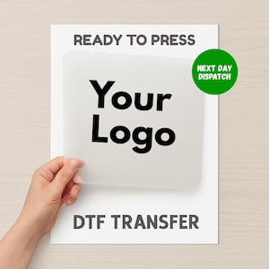 Custom Iron On Transfer, Your Logo DTF Transfer, Print Your Design, Ready To Transfer, Heat Press, Gangsheet Logo, Customise DTF Transfer image 8