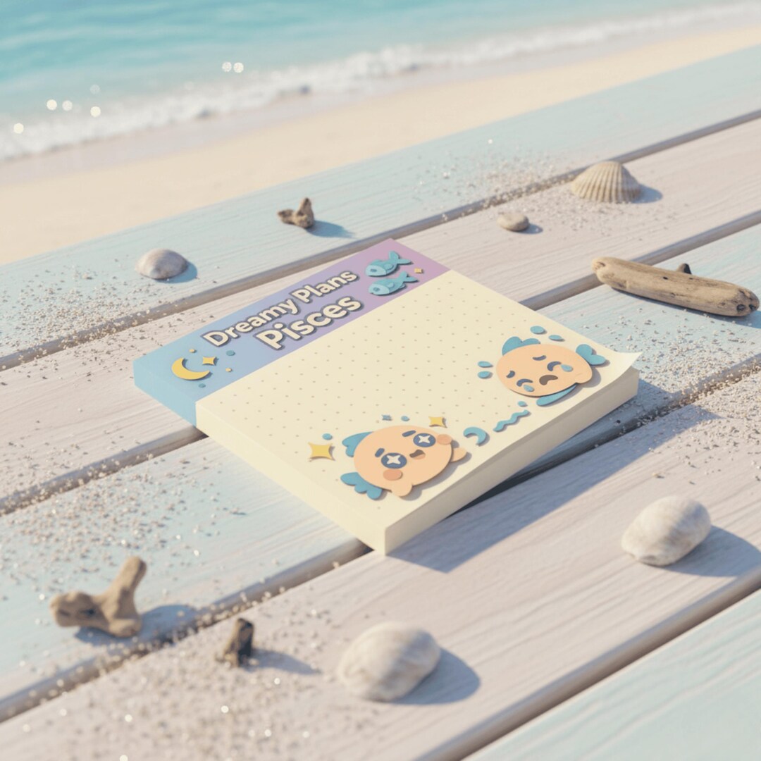 Kawaii Pastel Pisces Zodiac Themed Fish Post-it® Sticky Notes - Etsy