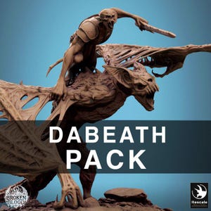 Dabeath Pack | 5 Miniatures | Rescale | Broken Blood | Resin | Fantasy | RPG | Tabletop Games | NPC | DnD | 5e