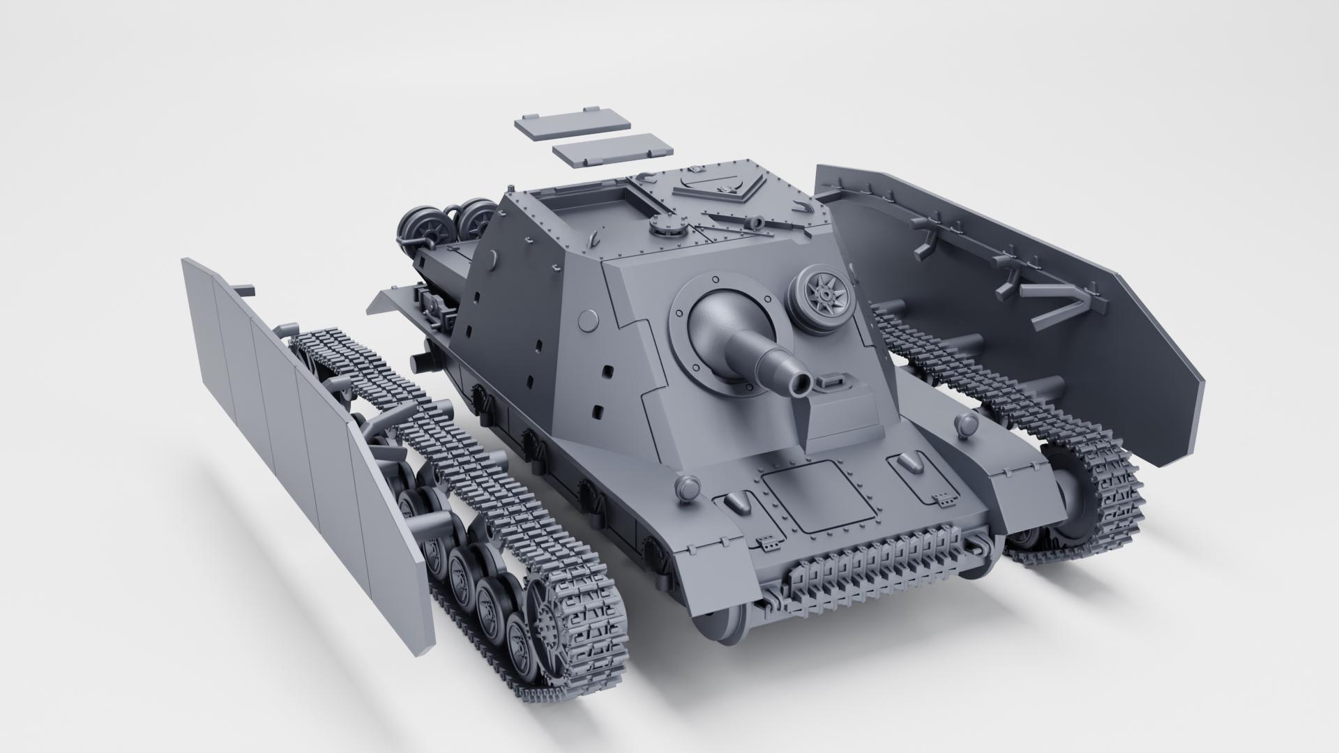 Sturmpanzer IV “brummbar” - Early Production (germany, WW2) - Etsy