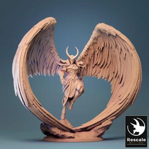 Angel Fighter | Rescale | Resin | Fantasy | RPG | Tabletop Games | NPC | DnD | 5e