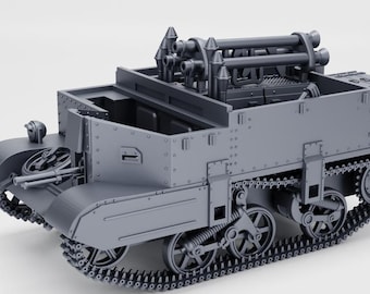 Panzerjager Bren 731(e) impreso en resina de 28 mm (Panzerschreck-Raketen de 8,8 cm) (Alemania, Segunda Guerra Mundial)