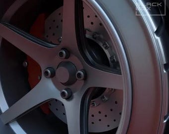 1/24 Scale Resin Full Wheel Set CVC Style For Scale Modeling