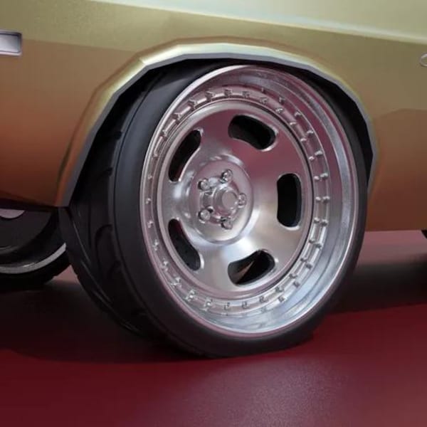 1/24 Scale Resin Full Wheel LZR Style For Scale Modeling