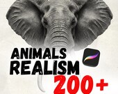 200 Animal Tattoo Stamp Brushes for Procreate (Instant Download)