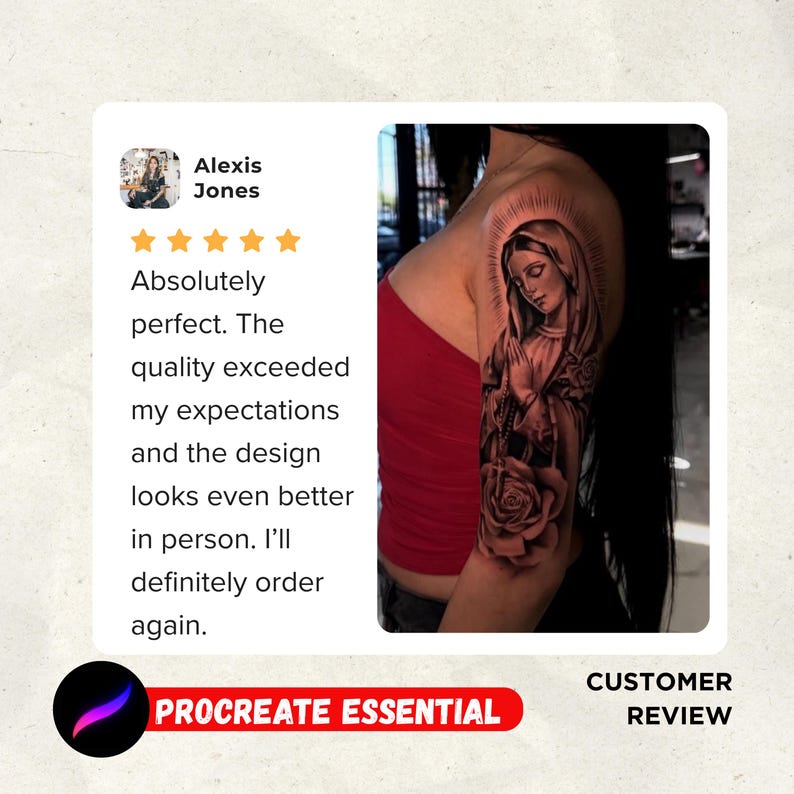 Low Rider Procreate Religious Chicano Tattoo Flash Set for Procreate | Virgin Mary Jesus ...