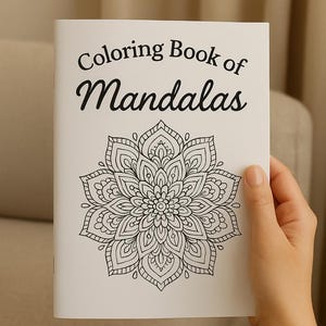 Livro de colorir com mandalas zen para relaxamento e alívio do estresse. Páginas para colorir com mandalas para download digital.
