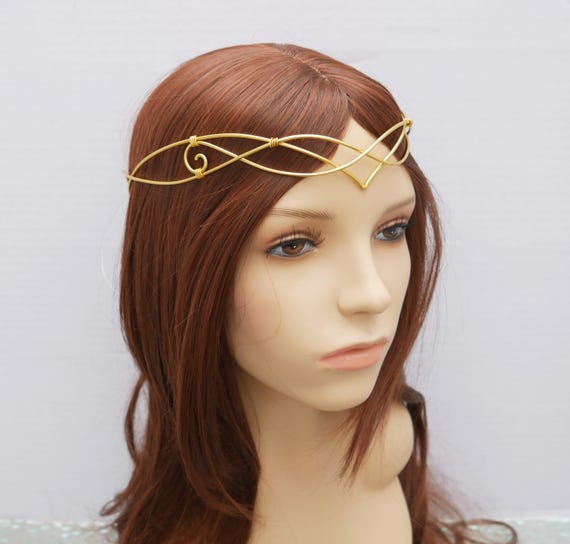 Handmade Metal Leaf Circlet Headpiece for Cosplay Wedding Renaissance Woodland Leaf Crown Medieval Laurel Headband Greek Forest  main image 4