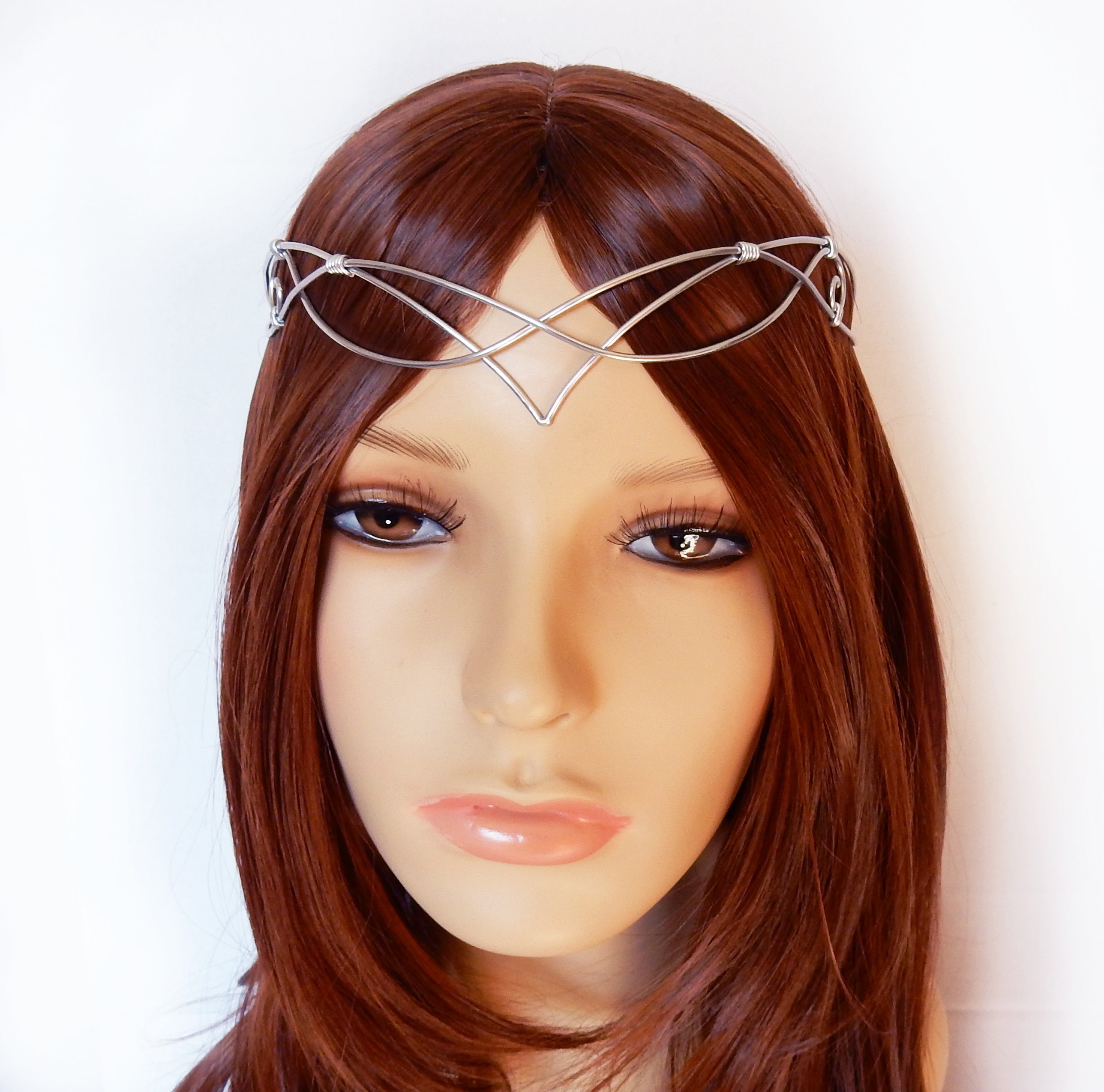 Silver Circlet Headpiece - Elven Elvish Celtic Handfasting Circlet - Bridal  Wedding Tiara - Medieval Renaissance Fair Costume Crown - Elissa - Etsy  Israel, image size:2576x2548