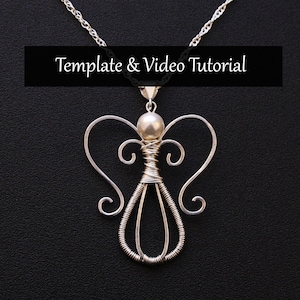 Angel Pendant Necklace Template Pattern : Downloadable File with Free Video Tutorial