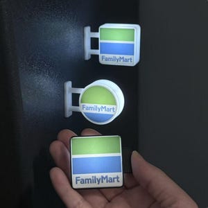 FamilyMart LED Signs Glowing Refrigerator Magnets | Japanese Light Up Convenience Store | Konbini Fridge Magnets Neon Light | New House Gift