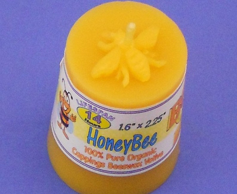 24 Honey Bee Candles Beeswax Candles 1.5 x 2.25 Beeswax Etsy