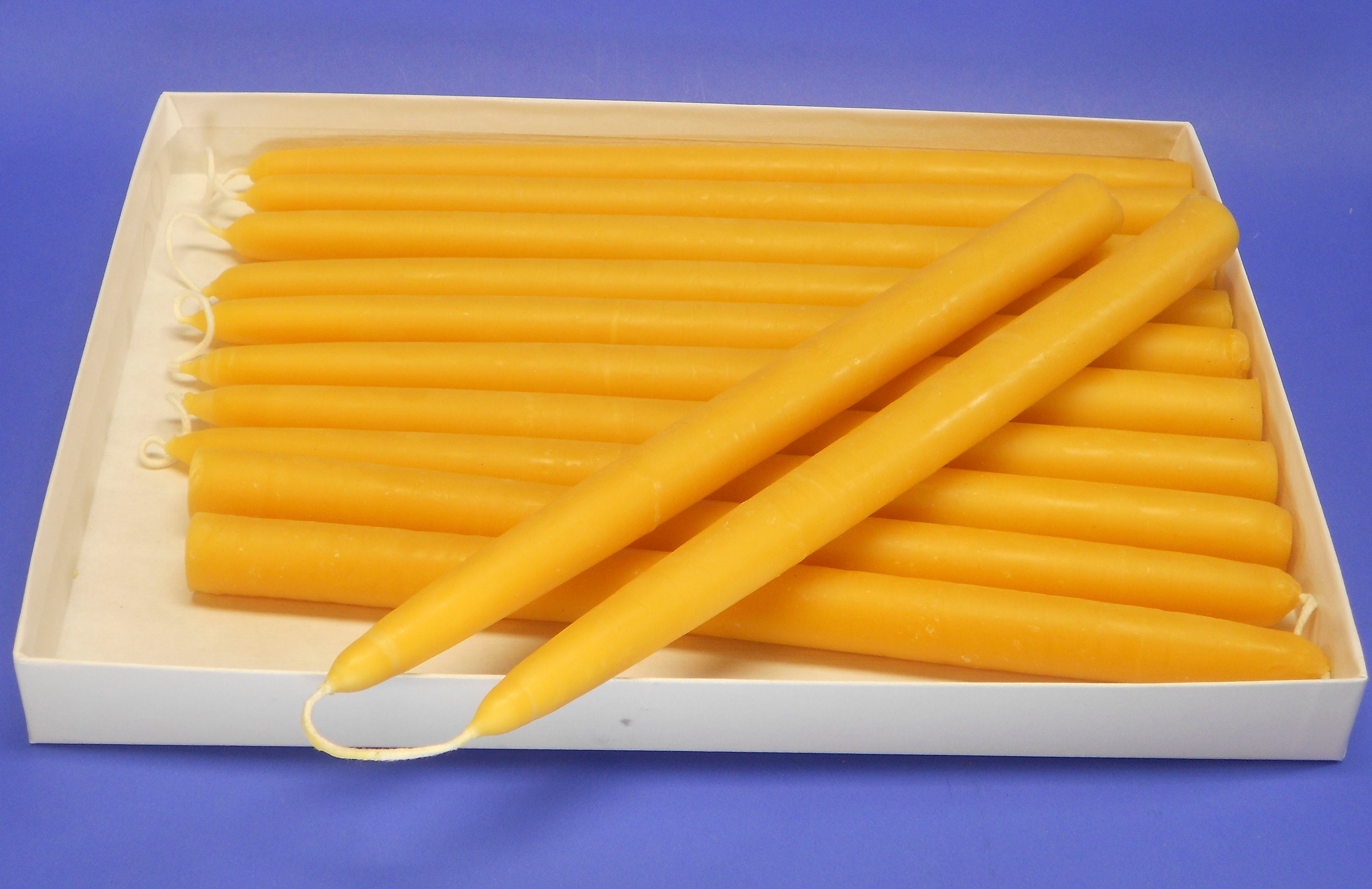 Home Décor Gold 100 Pure Beeswax Taper Candles Dipped witchy candle 7