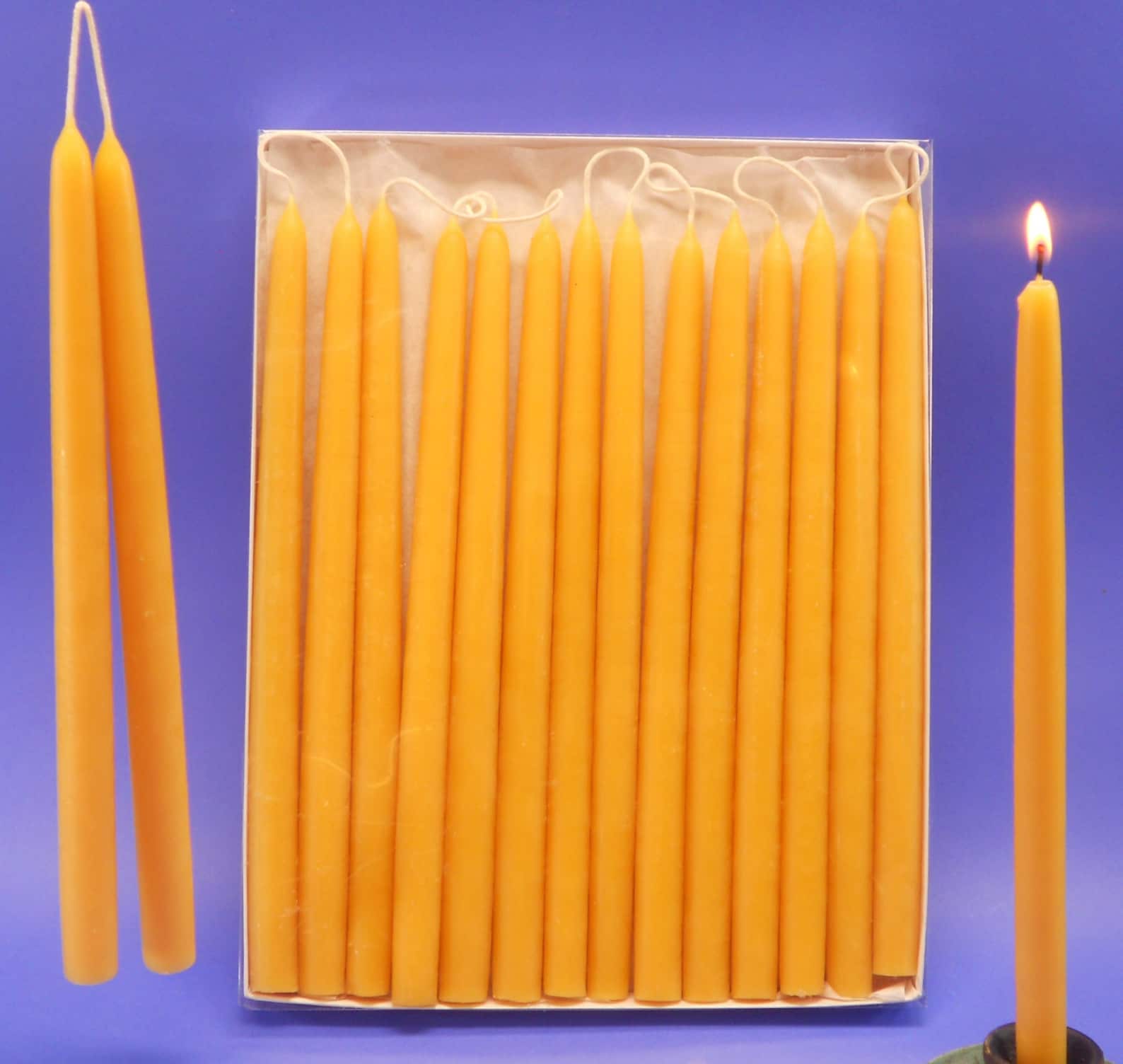 50 Pair of 1/2 X 10 Beeswax Candle Tapers Bulk Etsy