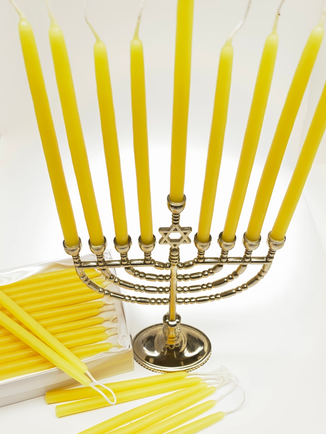 Beeswax Hanukkah Candles, Beeswax Menorah Candles, Beeswax Advent