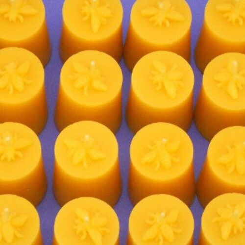 Beeswax Candles Votive Candles Bulk Choose a 4 12 or 24 Etsy