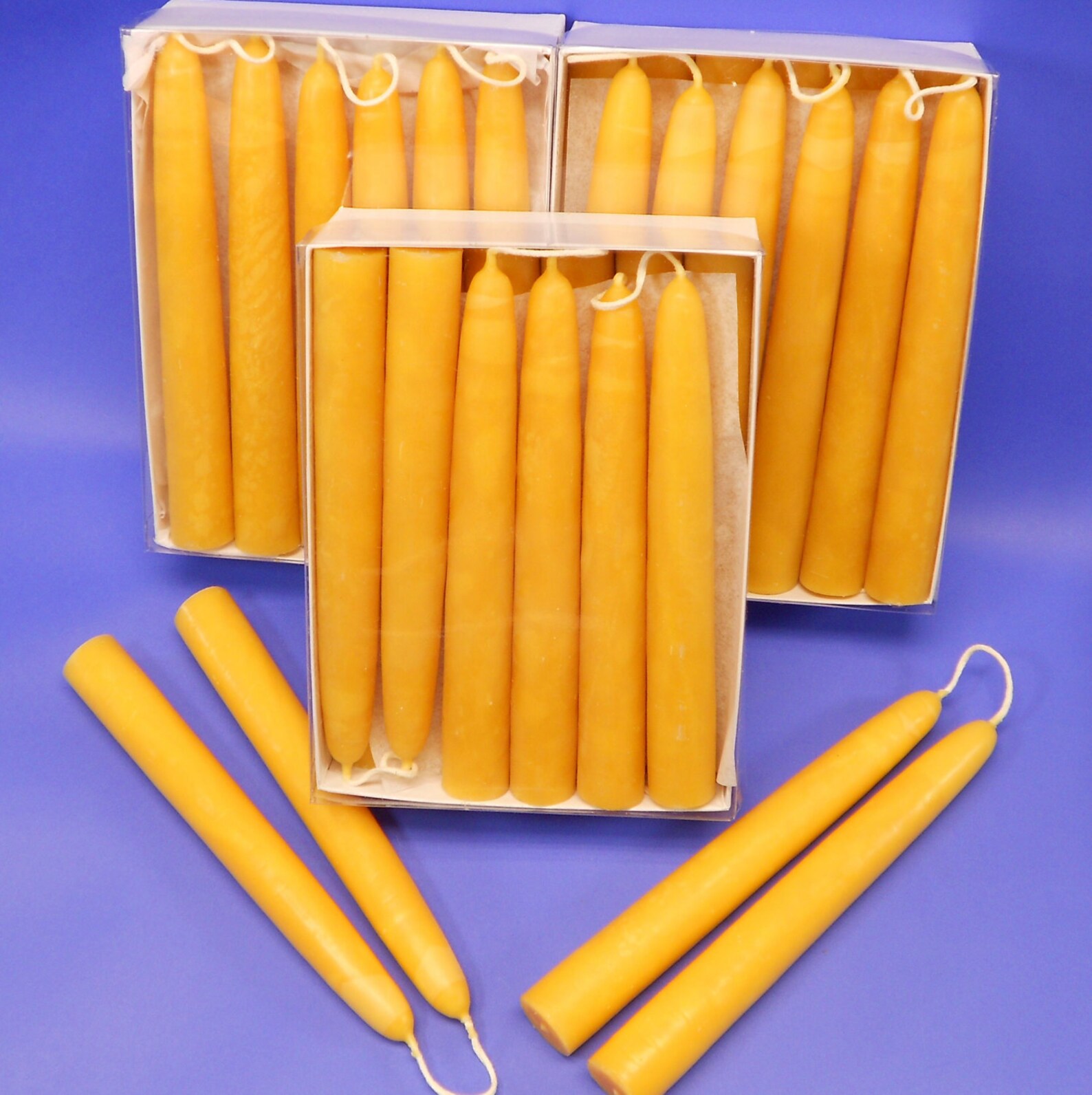 Handdipped Beeswax Candle Tapers 25 Pair of 3/4 X Etsy