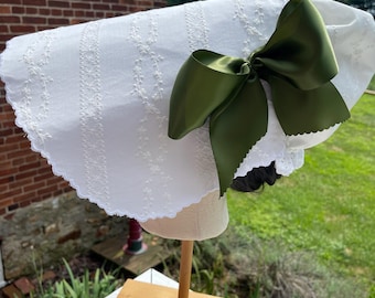 Early 19th Century Ladies Cap / 1800-1810  Regency Era Day Cap / Regency Reenacting