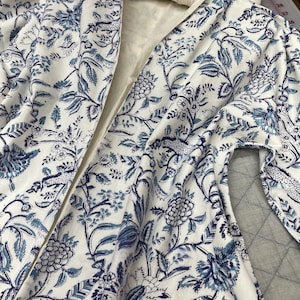 18th Century Lined Bedgown-/ Colonial Revolutionary War Era