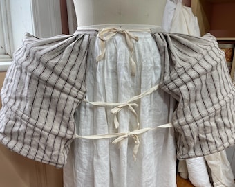 Large 18th Century  Linen Pocket Hoops / Colonial Revoluntary War Reenacting