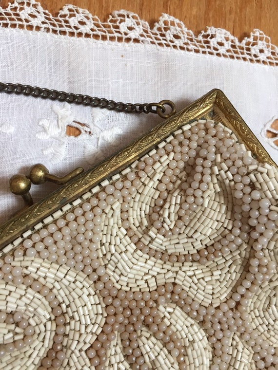 Antique beaded purse - image 9