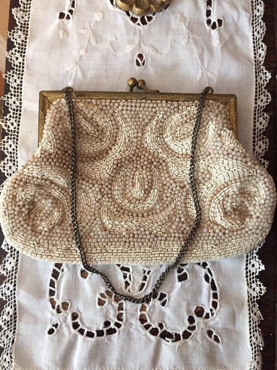 Antique beaded purse - image 4