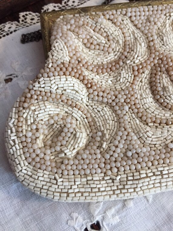 Antique beaded purse - image 6