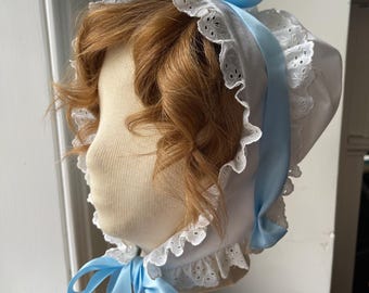 1820s Regency Ladies Day Cap: Early 19th Century Reenactment