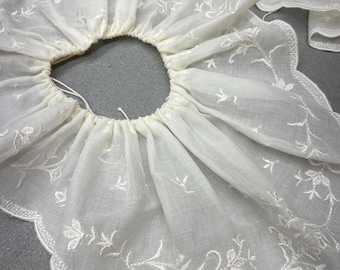 Pair of 18th Century Engageantes /Sleeve Ruffles /Colonial Revolutionary War Reenacting -Cream