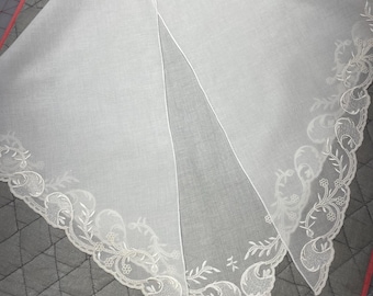 1760s ~ 80s  Embroidered  Neckerchief / 18th Century / from the collections of Colonial Williamsburg