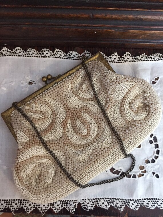Antique beaded purse - image 8