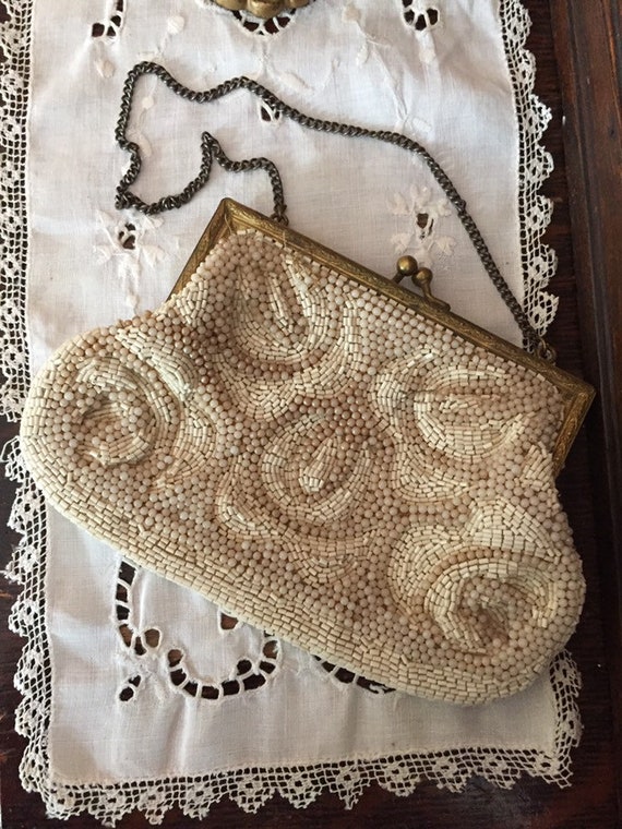 Antique beaded purse - image 2