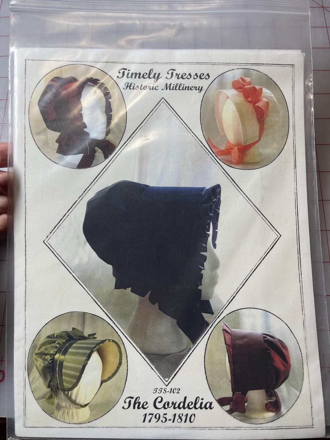 Regency Bonnet Patterns by Timely Tresses. - Etsy