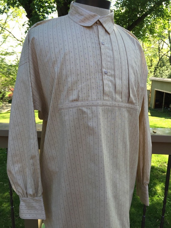 Mens Civil War Era / Mid 19th C. Pleated Shirt Made To Etsy