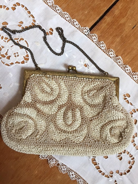 Antique beaded purse - image 1