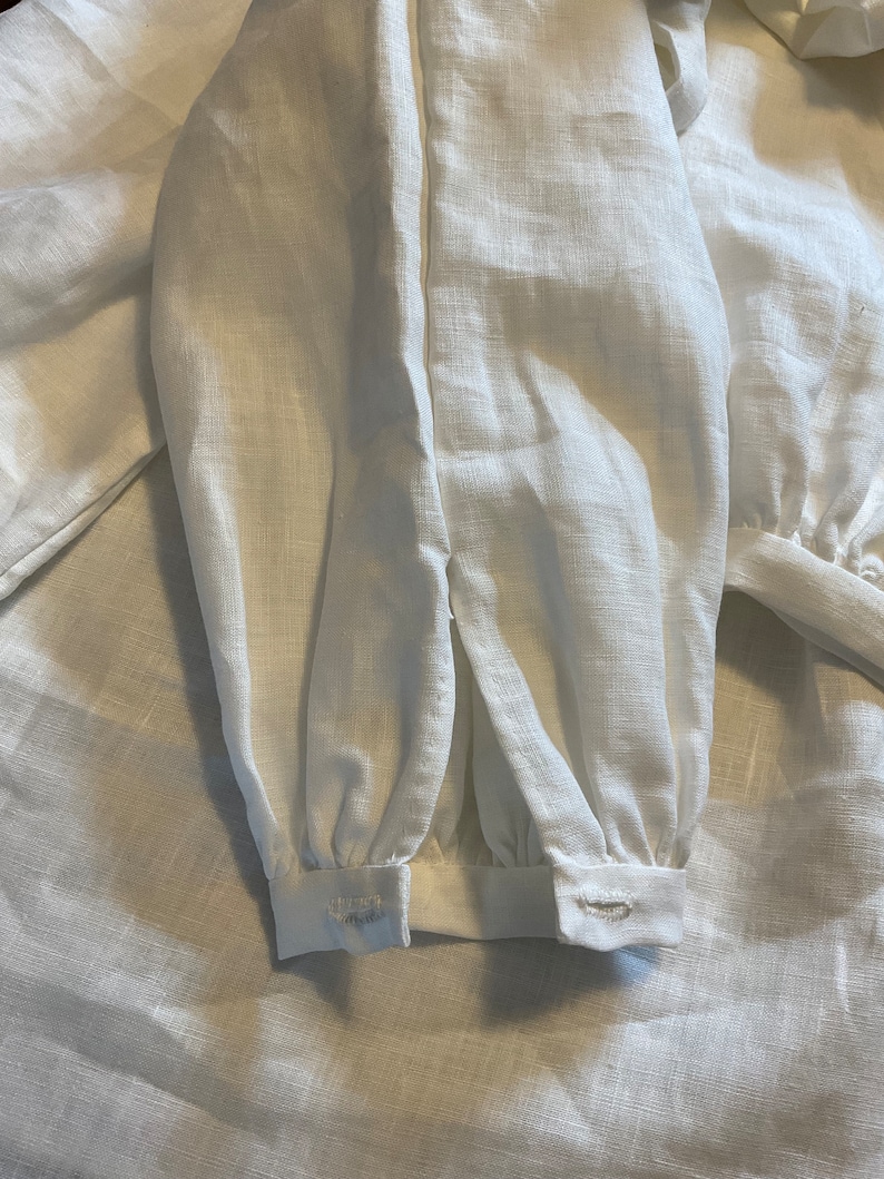 Mens 18th Century Early 19th Century White Linen Shirt / Hand - Etsy