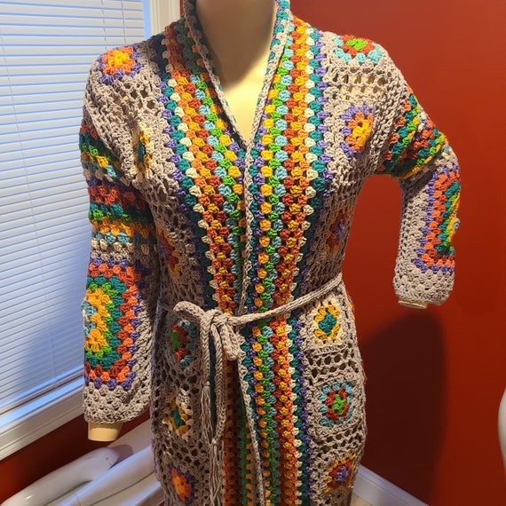 Rasheeda Granny Square Cardigan - Etsy