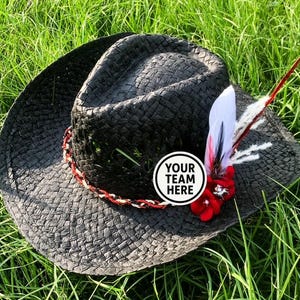 Custom Team Western Straw Hat