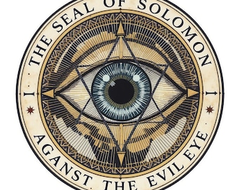Charme byzantin du sceau de Salomon, talisman de protection contre le mauvais œil, grimoire en 6 langues (PDF), Livre des Ombres