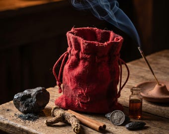 Tradition folklorique Hoodoo, Sac Mojo porte-bonheur et amulette d'argent, Grimoire en 6 langues (PDF), Livre des Ombres