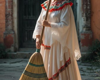 すべての悪を払いのける箒のメキシコの呪文