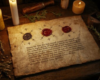 Albertus Magnus medieval lore , Soothing Folk Formula , Grimoire 6 Languages PDF, Book of Shadows Page