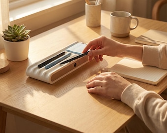 Beautiful desk storage for pens and and various other desk items