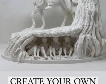 Incredible LOTR Diorama ready for prep and painting (BIG)!