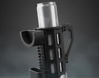 Tactical Can Cozy with Accessory Rail - Fits 12oz & Monster Cans