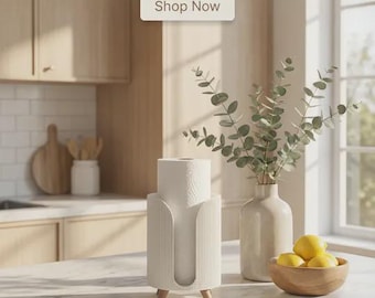 Minimalist Paper Towel Holder, Kitchen Tissue Dispenser
