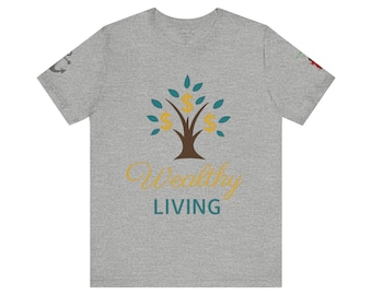 Camiseta cristiana unisex "Arraigados en la fe" Salmo 1:3 (Versículo corto)