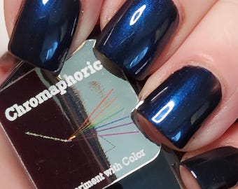 Villain Chic Nail Polish – Blue Black
