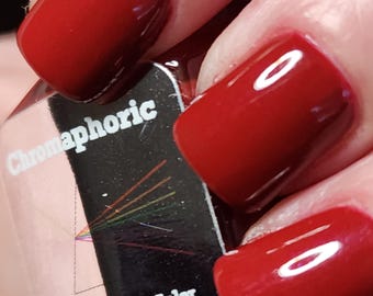Off With Her Red Nail Polish - Deep Red