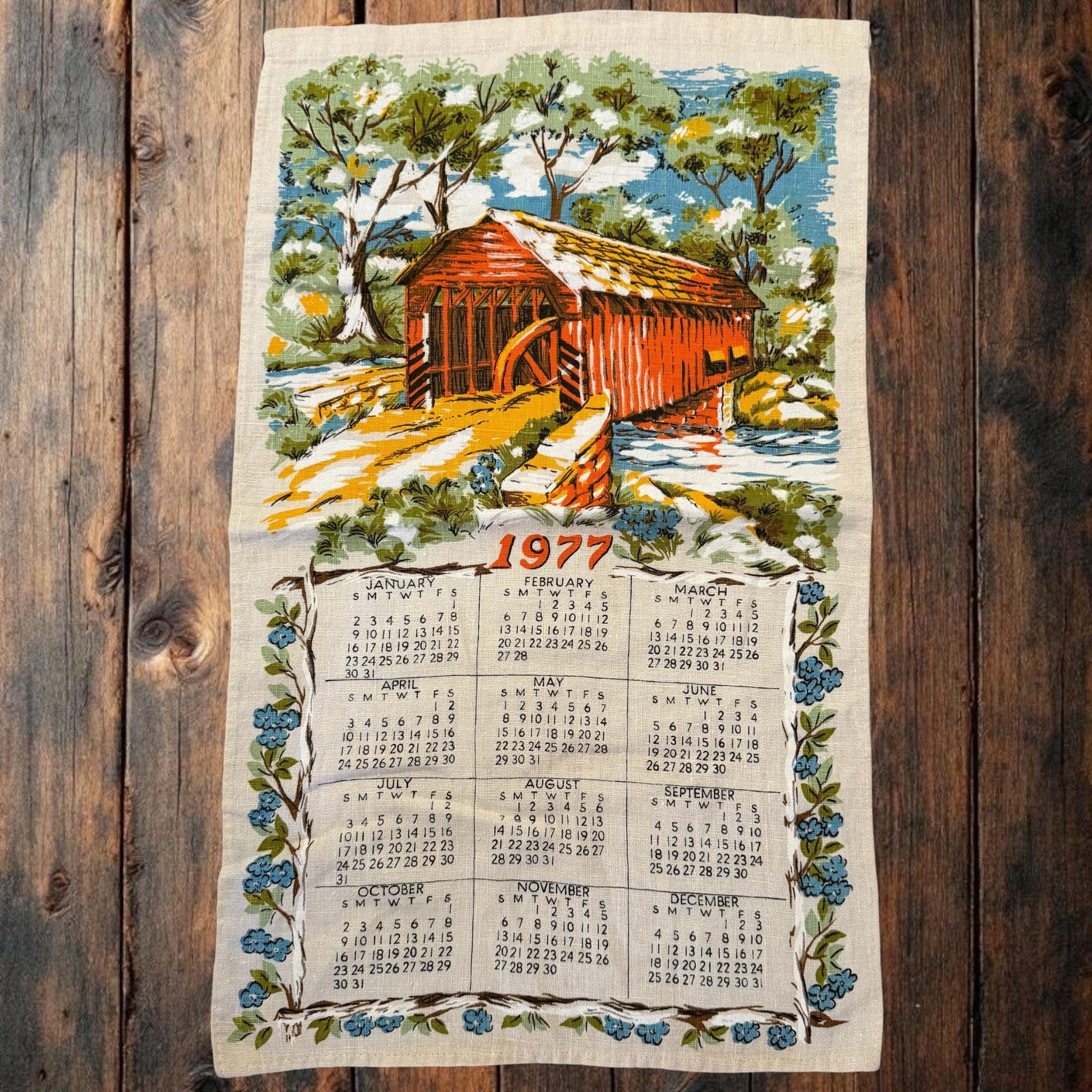 Vintage 1977 calendar - Etsy 日本